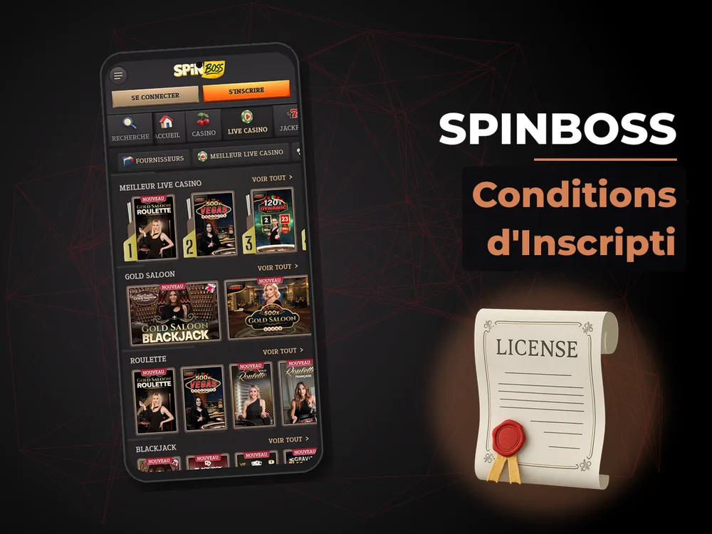 Spinboss - Conditions d'Inscripti
